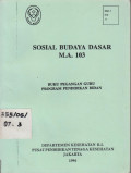 Sosial Budaya Dasar. M.A. 103 untuk :Program Pendidikan Bidan