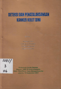 Deteksi Dan Penatalaksanaan Kanker Kulit Dini