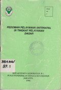 Pedoman pelayanan antenatal di tingkat pelayanan dasar